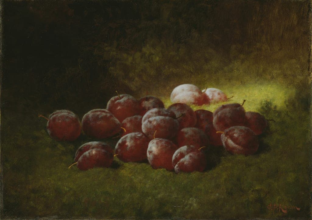 Purple Plums by Carducius Plantagenet Ream (American, 1838–1917) — fine art print