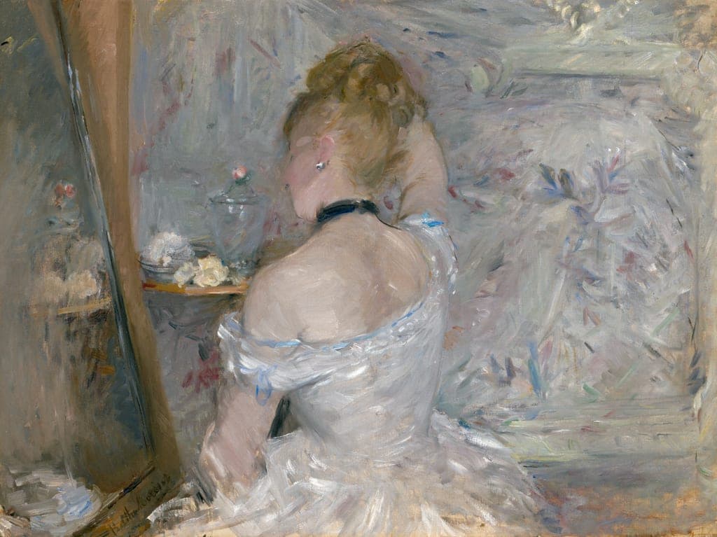 Woman at Her Toilette by Berthe Morisot (French, 1841–1895) — fine art print