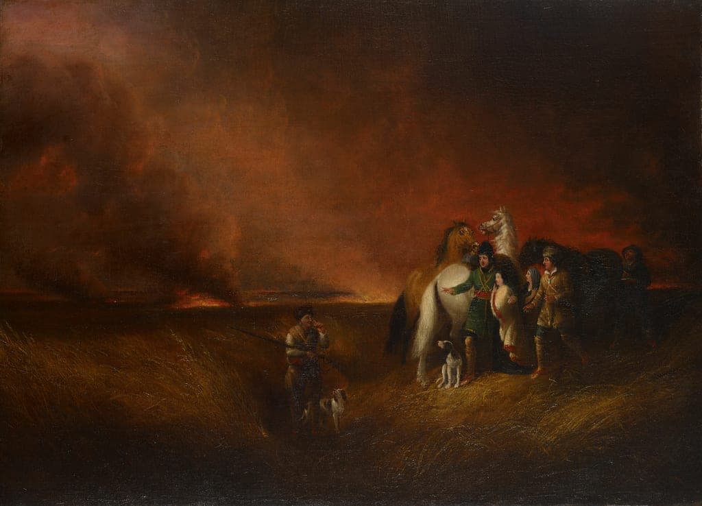 The Prairie on Fire by Alvan Fisher
American, 1792–1863 — fine art print