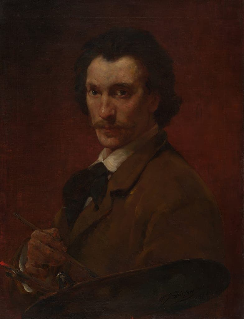 Self-Portrait by Walter Shirlaw (American, 1838–1909) — fine art print