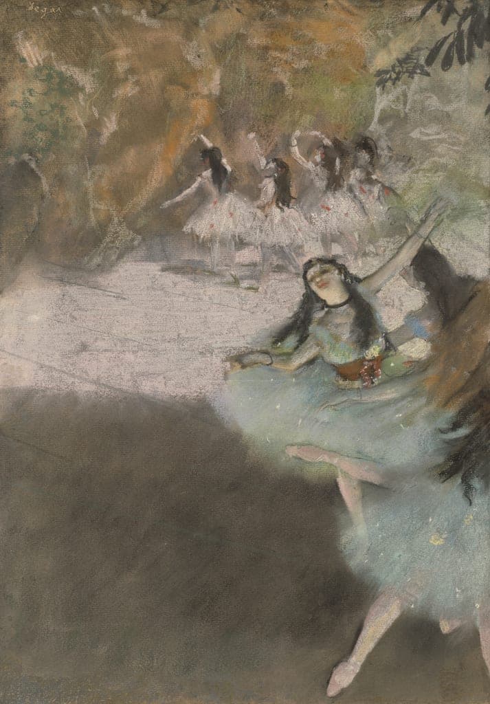 On the Stage by Edgar Degas
French, 1834-1917 — fine art print