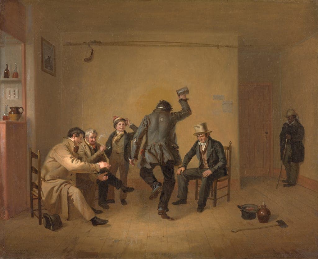 Bar-room Scene by William Sidney Mount (American, 1807–1868) — fine art print