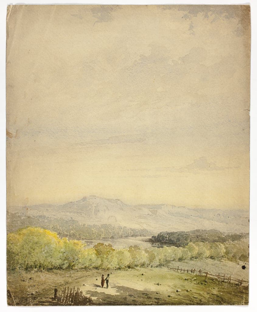 Couple Holding Hands in a Field by Unknown Artist
British, 1800-1899 — fine art print