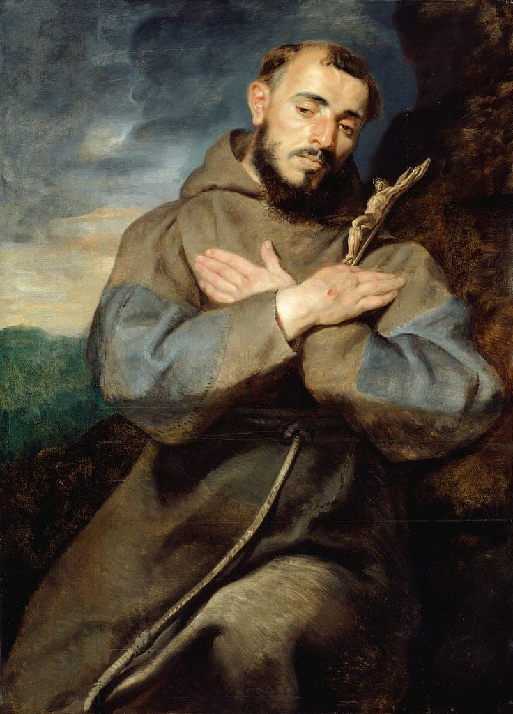 Saint Francis by Peter Paul Rubens (Flemish, 1577-1640) — fine art print