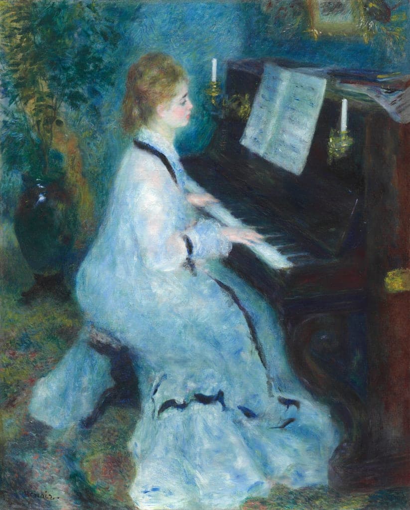 Woman at the Piano by Pierre-Auguste Renoir (French, 1841–1919) — fine art print