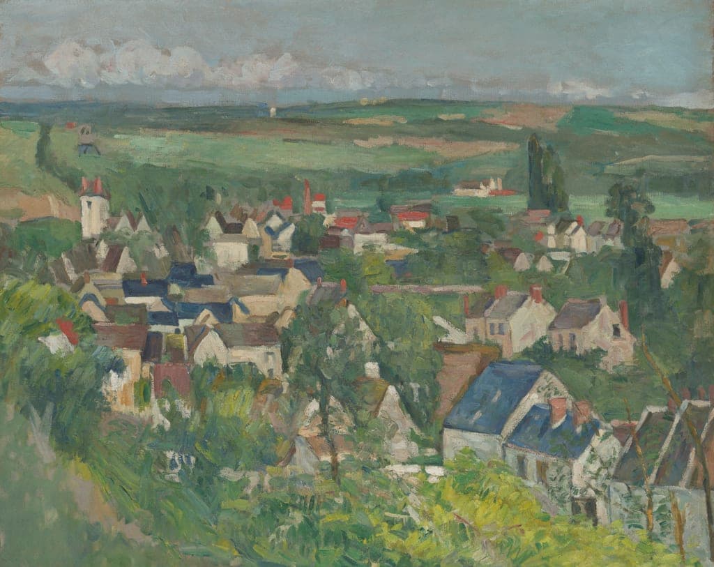 Auvers, Panoramic View by Paul Cezanne (French, 1839–1906) — fine art print