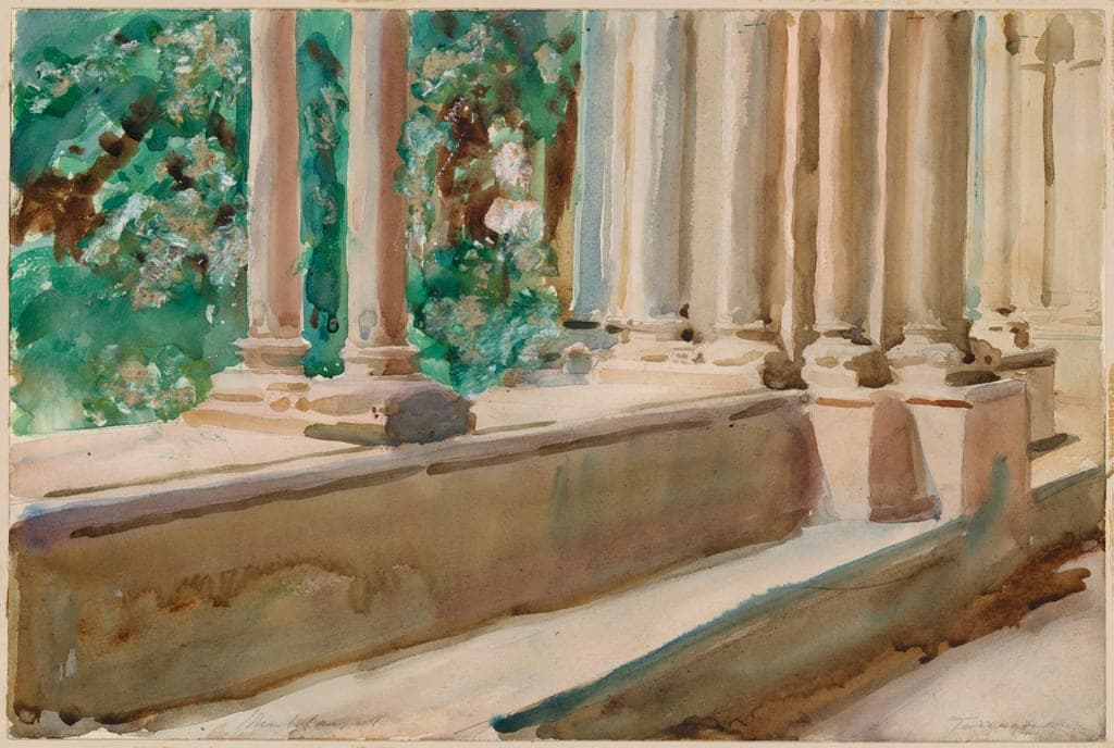 Tarragona Terrace and Garden by John Singer Sargent
American, 1856-1925 — fine art print