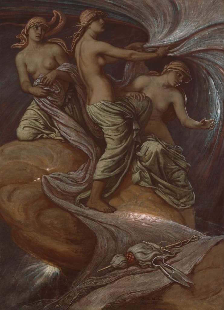 The Fates Gathering in the Stars by Elihu Vedder (American, 1836–1923) — fine art print