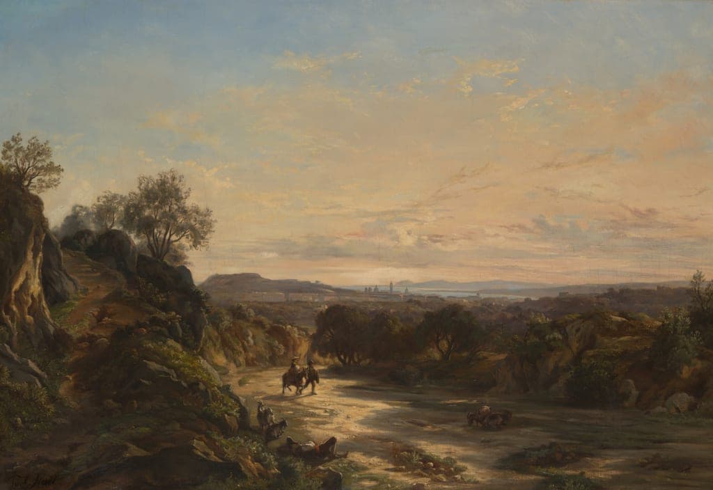 Sur la route de Nice by Paul Huet (French, 1803-1869) — fine art print