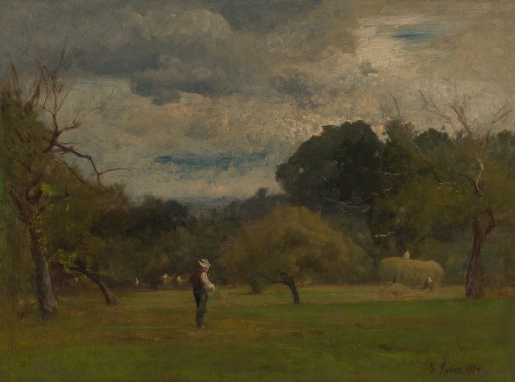 Harvest, Montclair, New Jersey by George Inness (American, 1825–1894) — fine art print