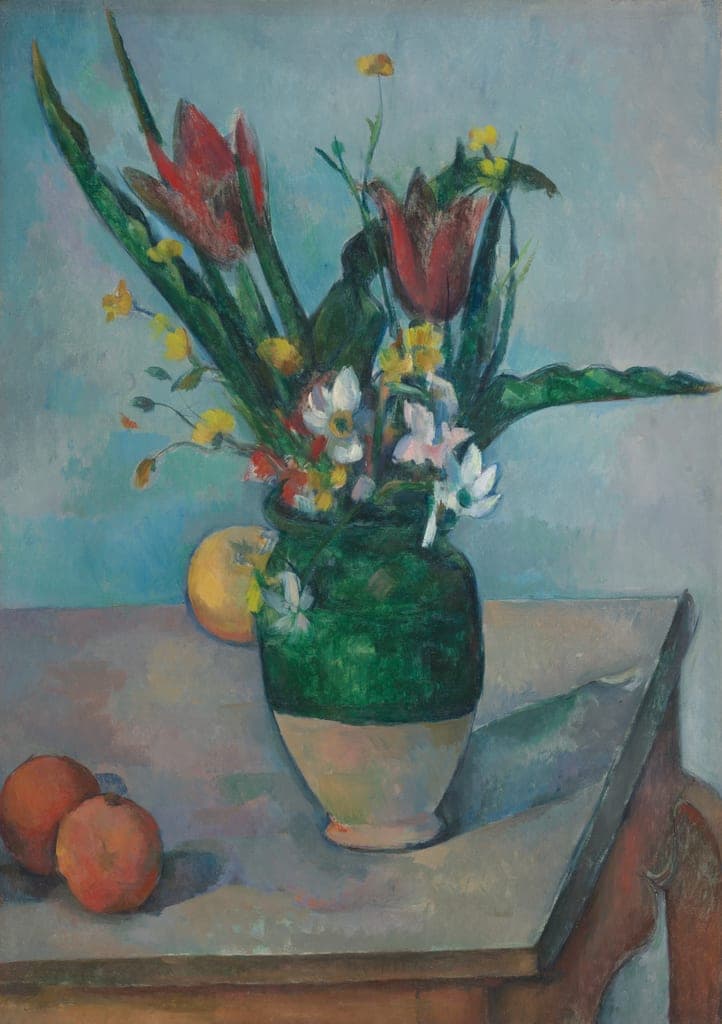 The Vase of Tulips by Paul Cezanne (French, 1839–1906) — fine art print