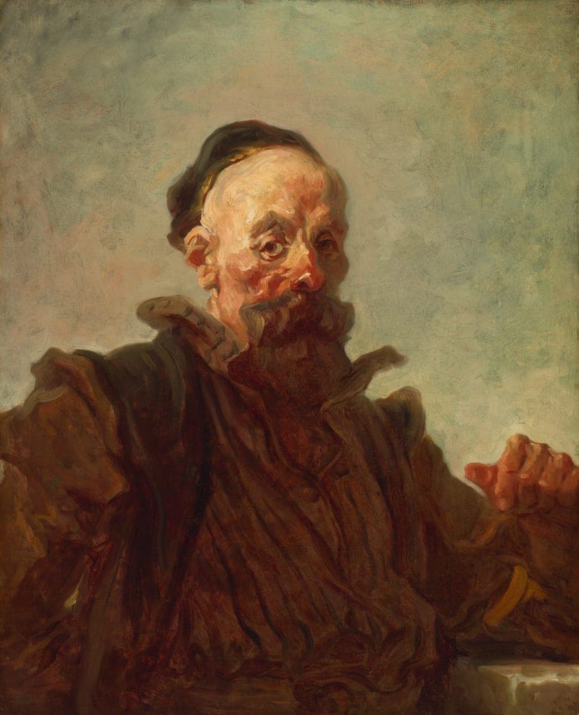 Portrait of a Man in Costume by Jean-Honoré Fragonard (French, 1732–1806) — fine art print