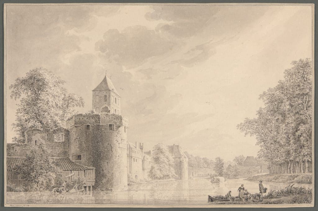 The City Walls of Utrecht by the "Plompetoren" by Paulus van Liender
Dutch, 1731-1797 — fine art print