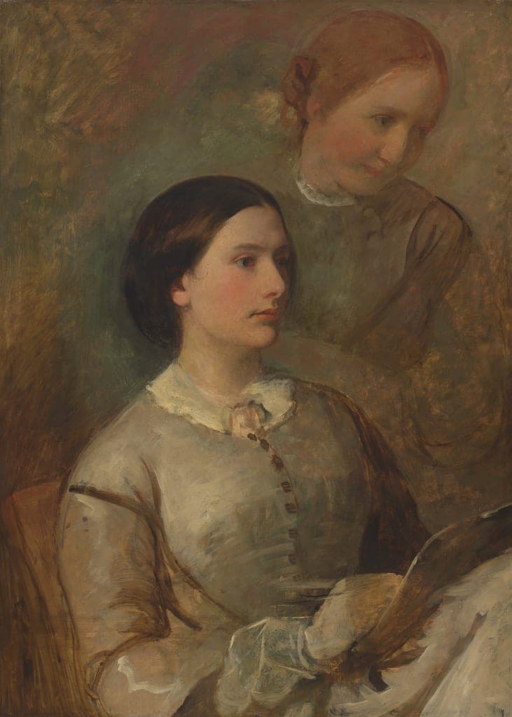 Double Portrait: Two Women by Artist unknown (British, active 19th century) — fine art print