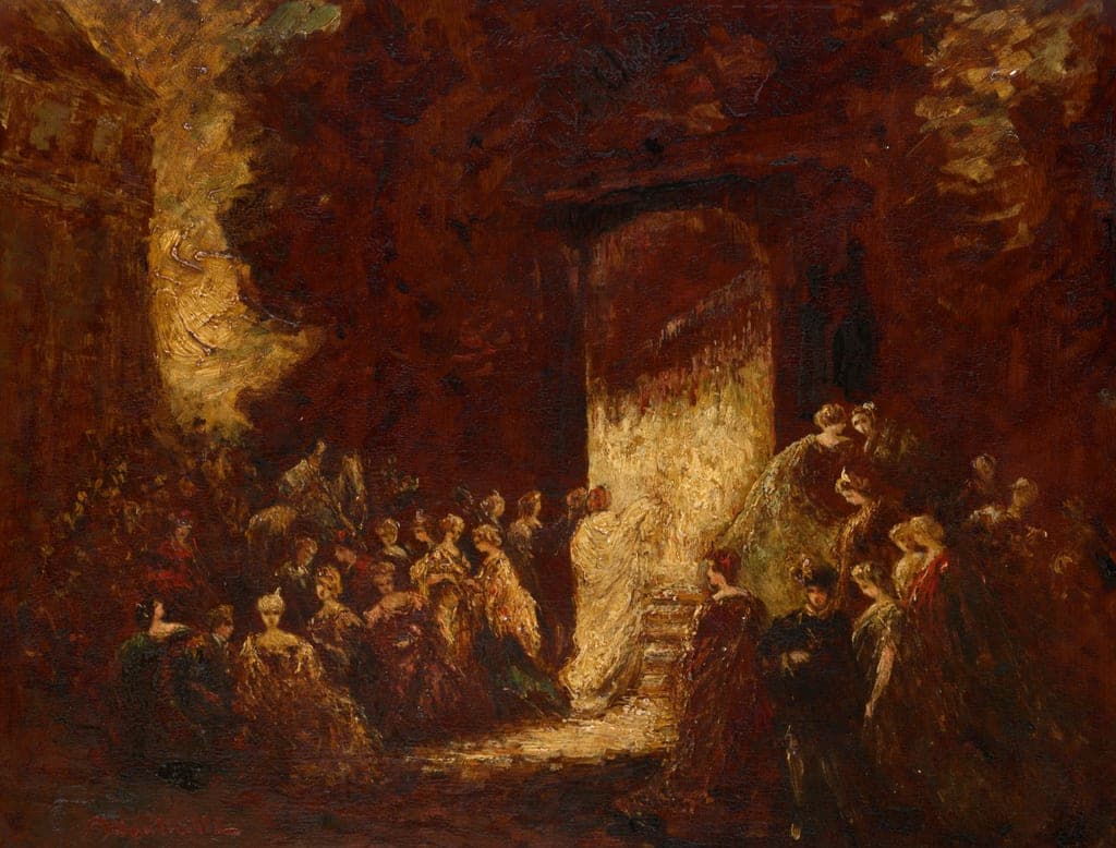 Fête d'Après-Midi by Adolphe Monticelli (French, 1824–1886) — fine art print