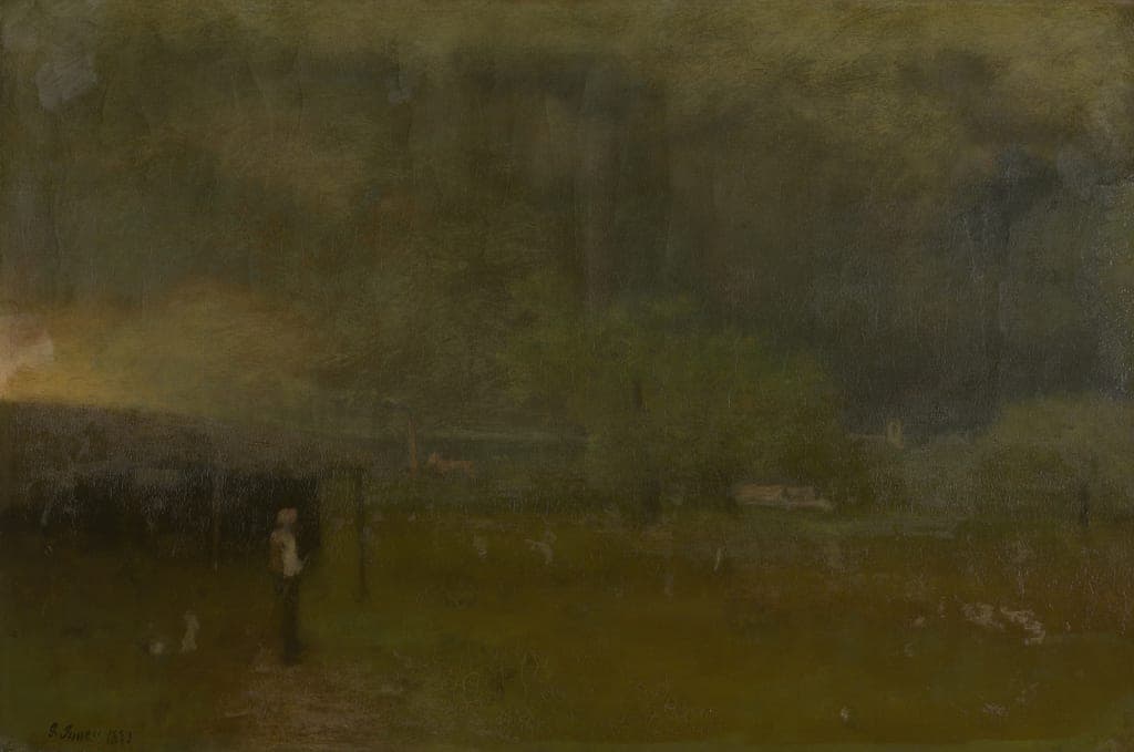 Threatening by George Inness (American, 1825–1894) — fine art print