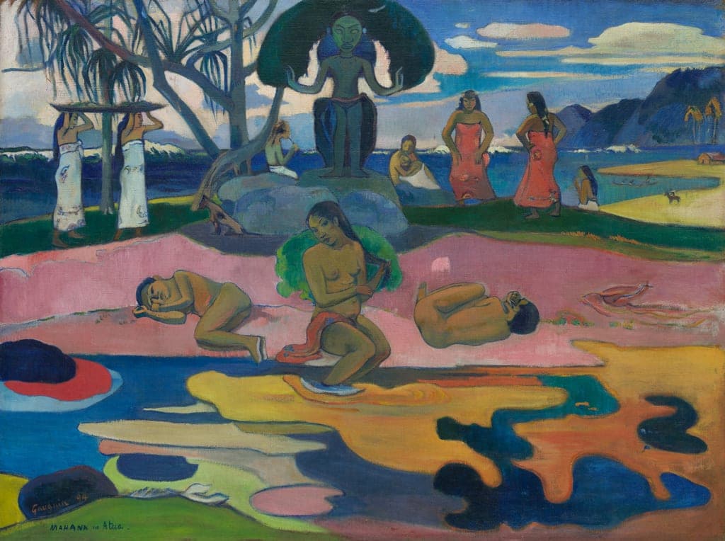 Mahana no atua (Day of the God) by Paul Gauguin (French, 1848–1903) — fine art print