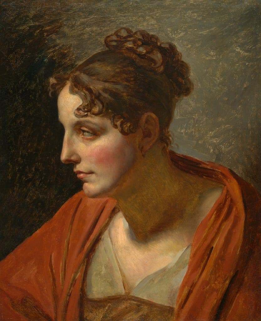 Head of a Woman by Artist unknown (possibly French, active 19th century) — fine art print