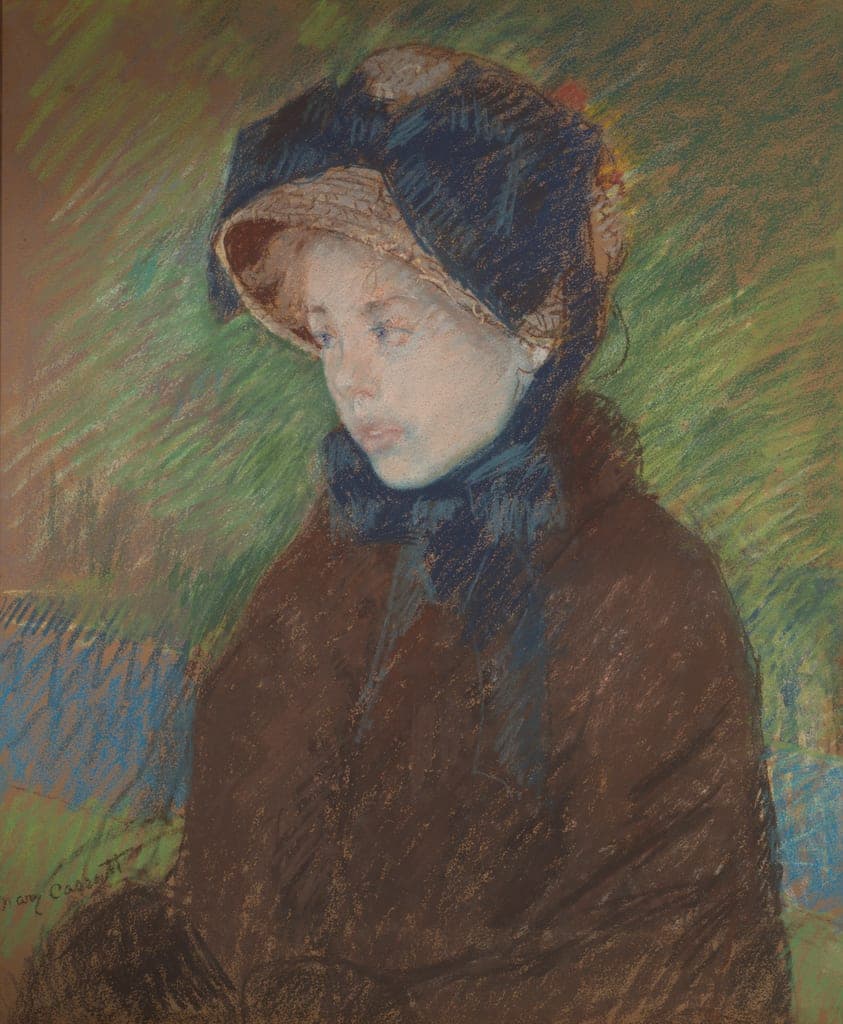 Susan in a Straw Bonnet by Mary Cassatt
American, 1844-1926 — fine art print