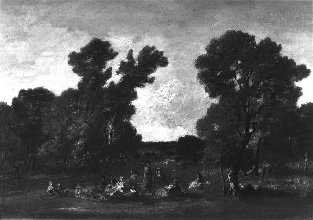 Landscape with Figures by Narcisse Virgile Diaz de la Peña (French, 1807–1876) — fine art print