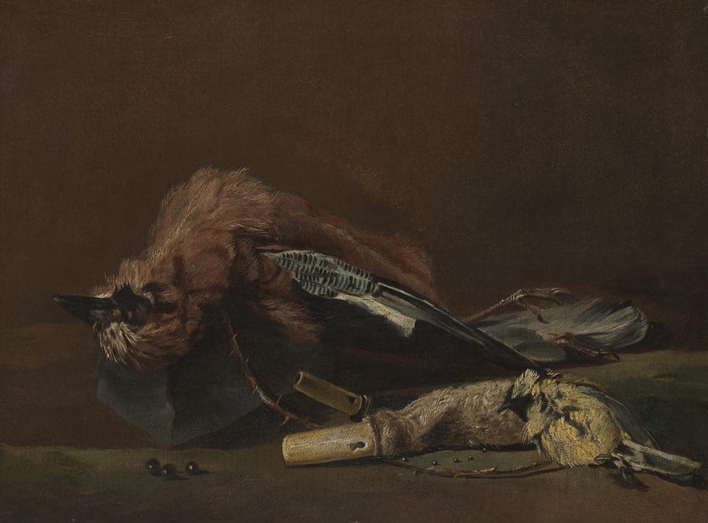 Dead Birds and Shot Bags by Attributed to Pieter Boel (Flemish, 1622-1674) — fine art print
