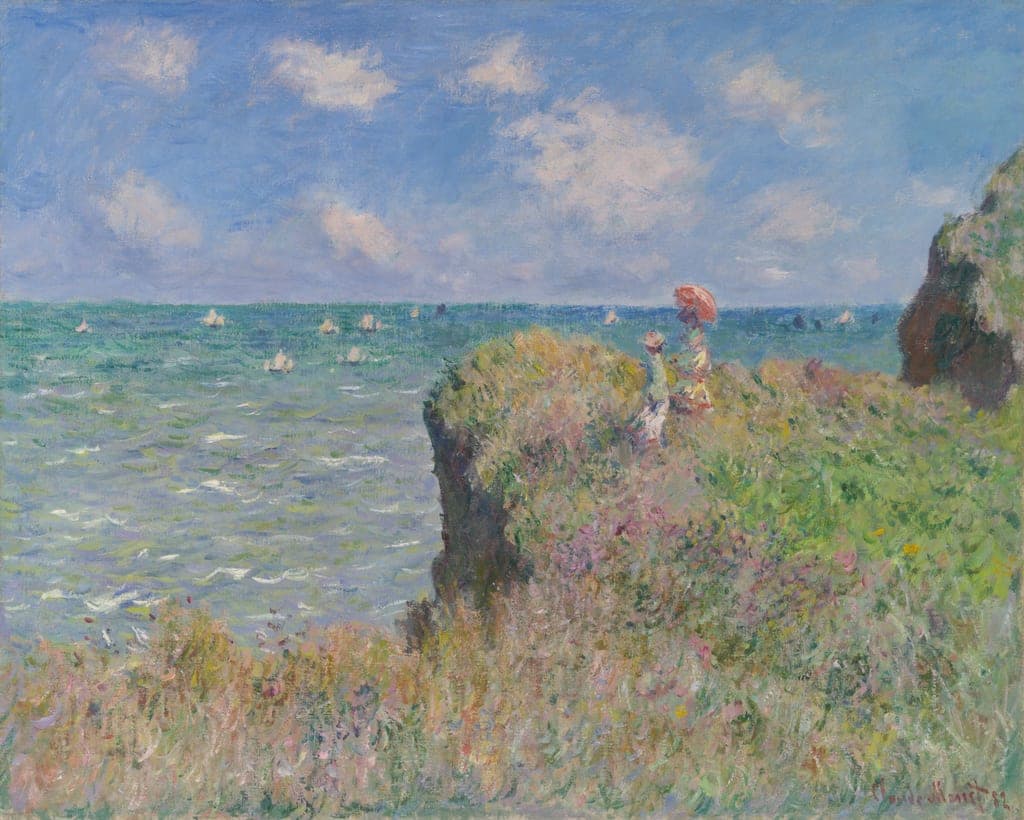 Cliff Walk at Pourville by Claude Monet (French, 1840–1926) — fine art print