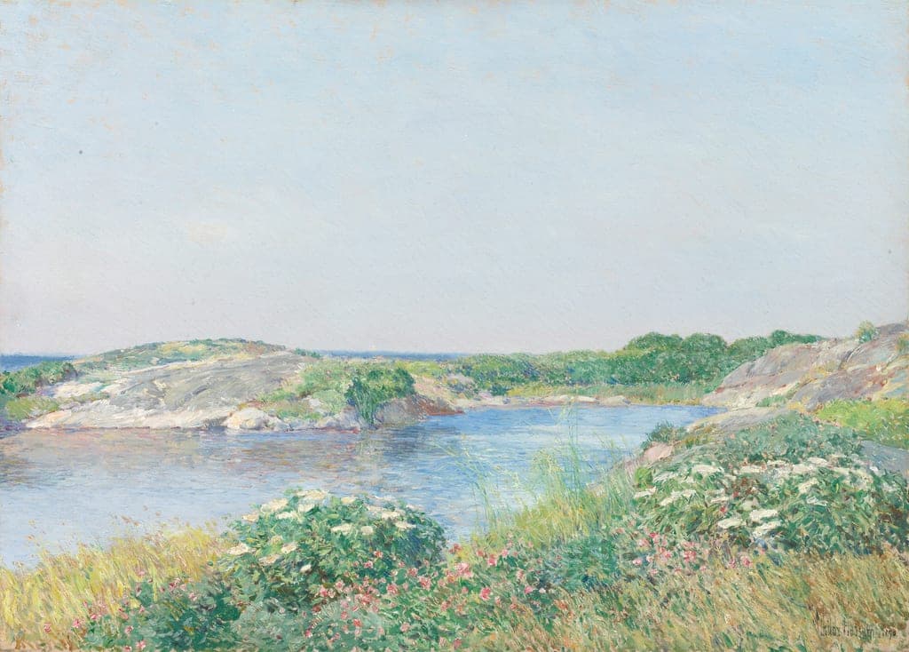 The Little Pond, Appledore by Childe Hassam (American, 1859–1935) — fine art print