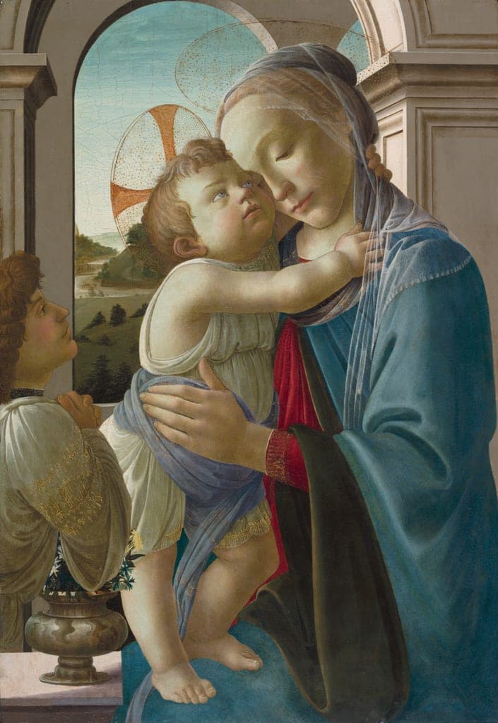 Virgin and Child with an Angel by Sandro Botticelli (Italian, 1444/45–1510) — fine art print