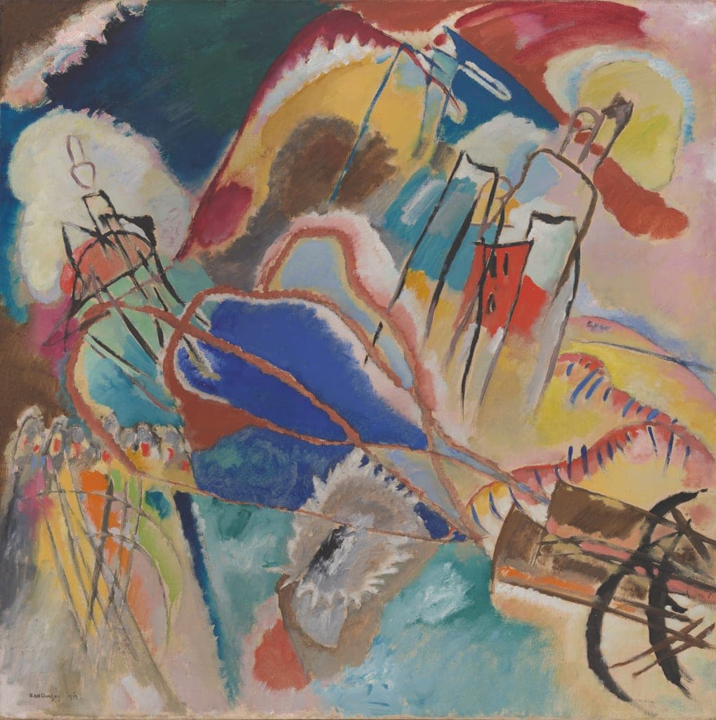 Improvisation No. 30 (Cannons) by Vasily Kandinsky
Born Moscow (formerly Russian Empire, now Russia), 1866; died Neuilly-sur-Seine, France, 1944 — fine art print