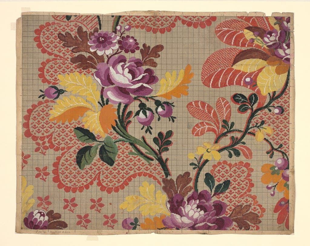 Mise-en-Carte (Point-Paper) by Designed for Nicolas Guerin et Ce. (French, active 1760s–70s)
Lyon, France — fine art print