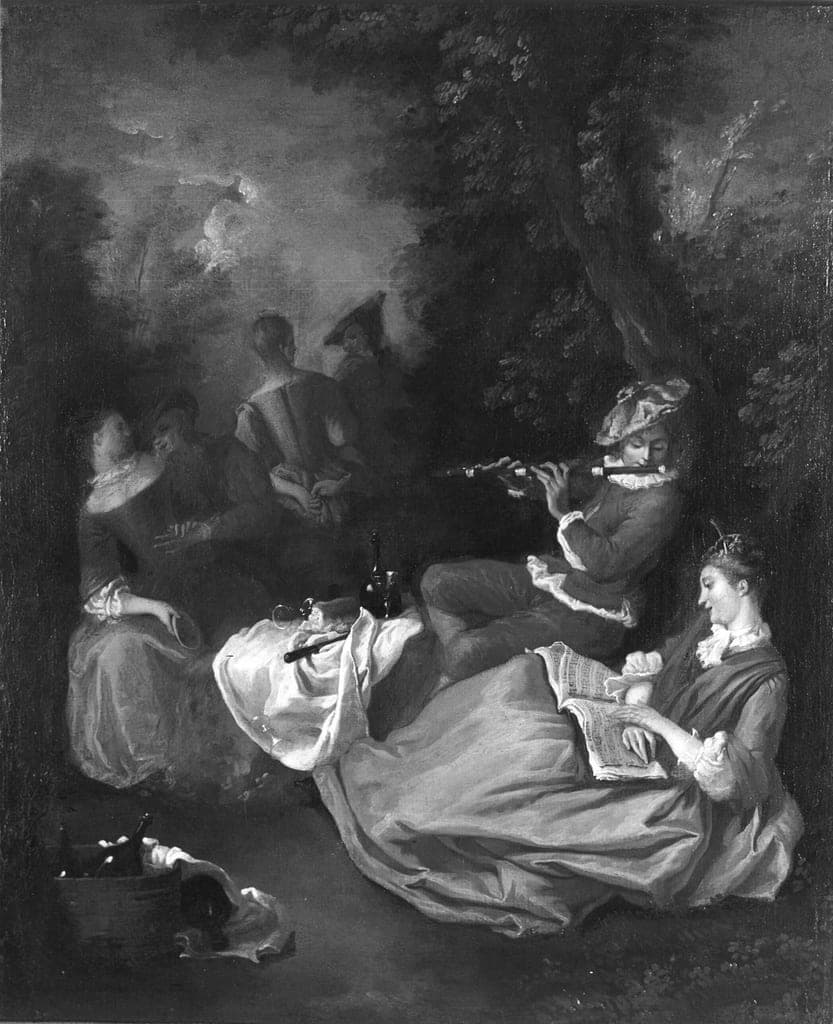 Fête Champêtre by Artist unknown (French, active 18th century) — fine art print