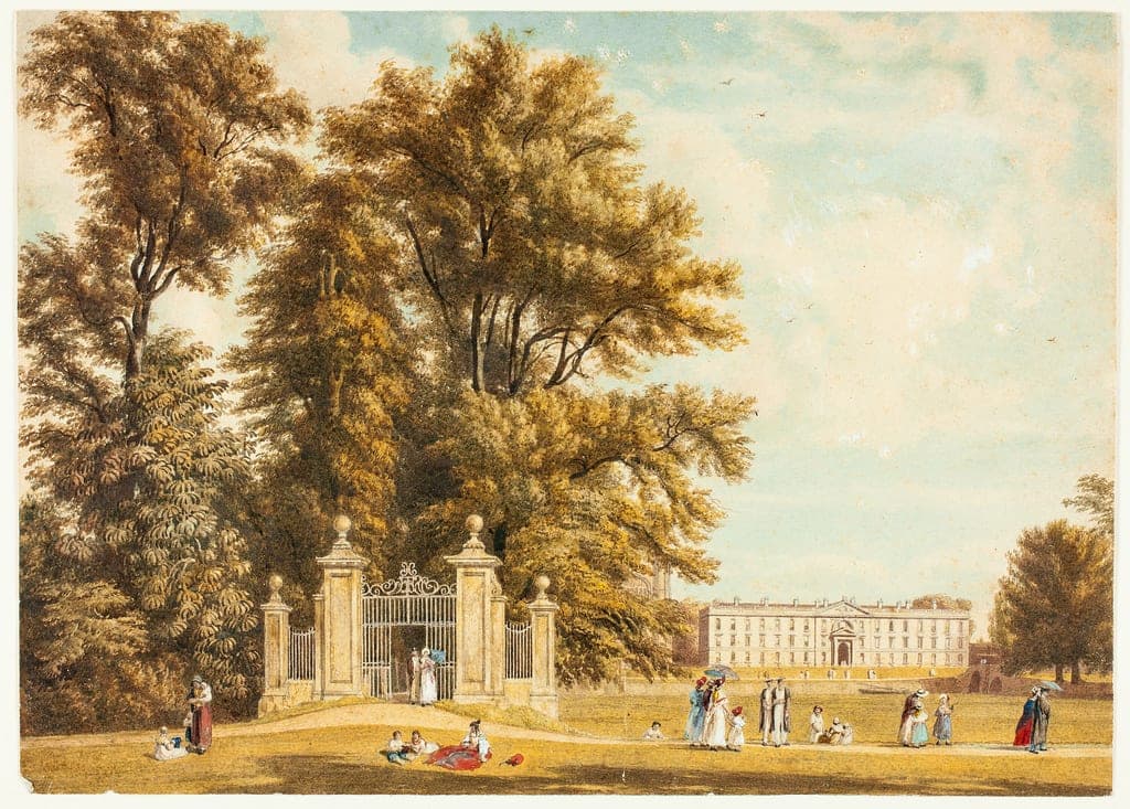 Entrance to the Avenue from Clare Hall Piece, Cambridge by William Westall
English, 1781-1850 — fine art print