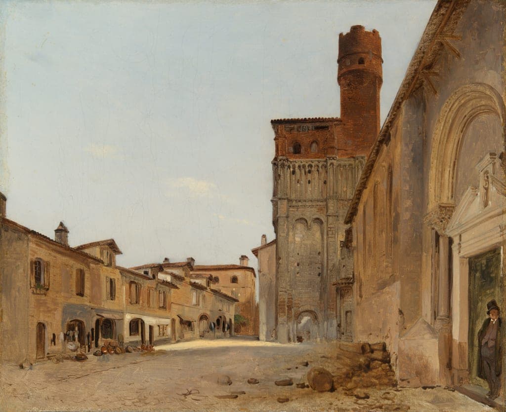 Saint Salvi Church, Albi by Pierre Achille Poirot (French, 1797-after 1852) — fine art print