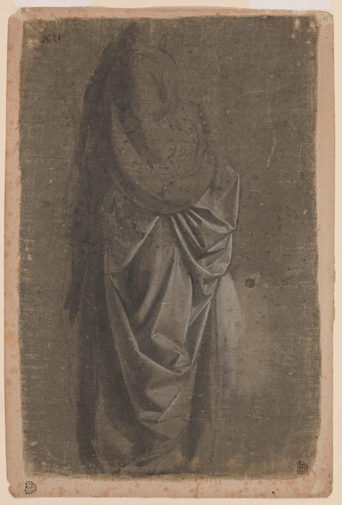Drapery Study of a Standing Figure Facing Right, in Profile by Andrea del Verrocchio
Italian, c. 1435–1488 — fine art print