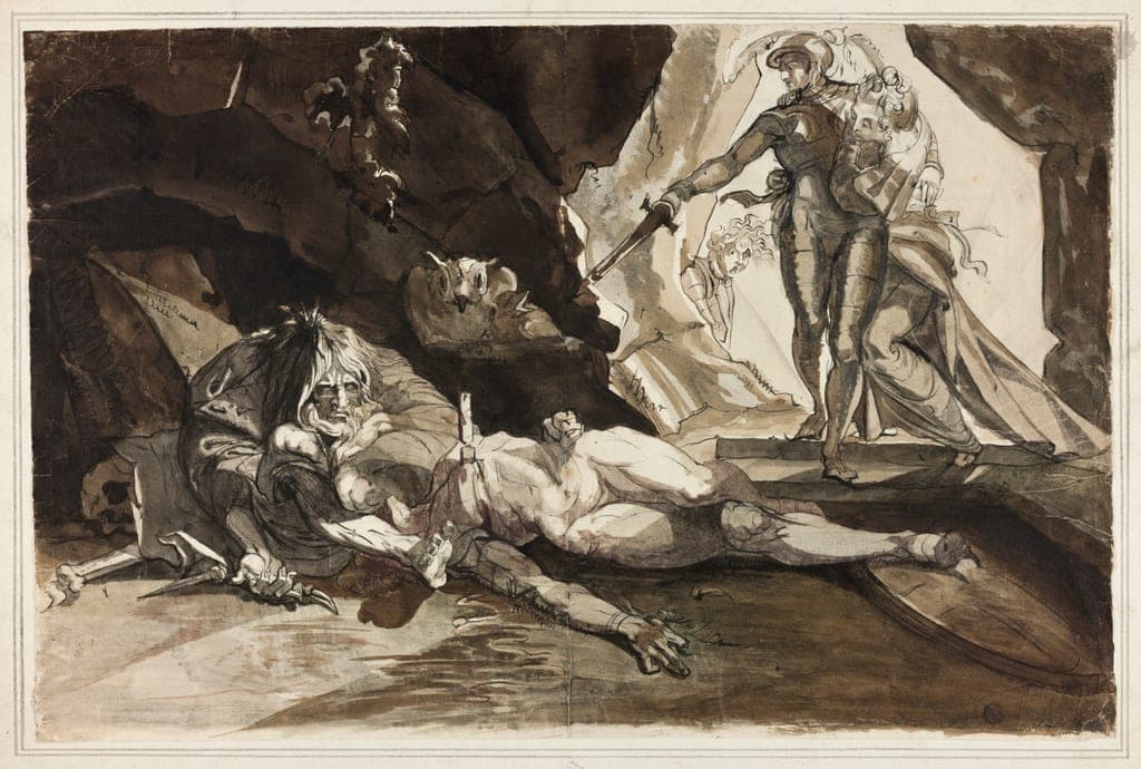 The Cave of Despair by Henry Fuseli
Swiss, active in England, 1741-1825 — fine art print
