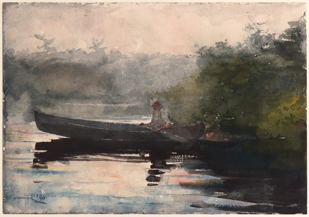 The End of the Day, Adirondacks by Winslow Homer
American, 1836-1910 — fine art print