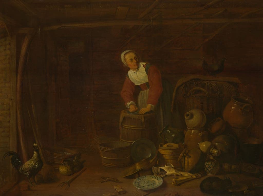 The Housekeeper by Hendrik Martensz. Sorgh (Dutch, c. 1610-1670) — fine art print