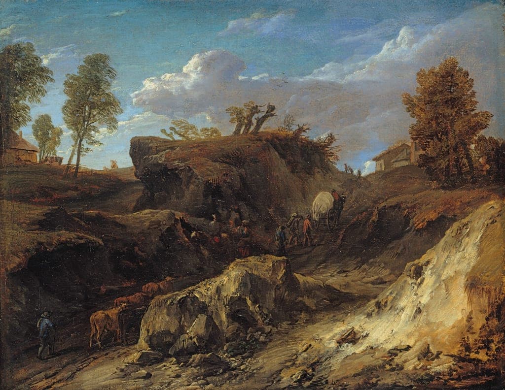The Hollow Road by Cornelis Huysmans (Flemish, 1648-1727) — fine art print