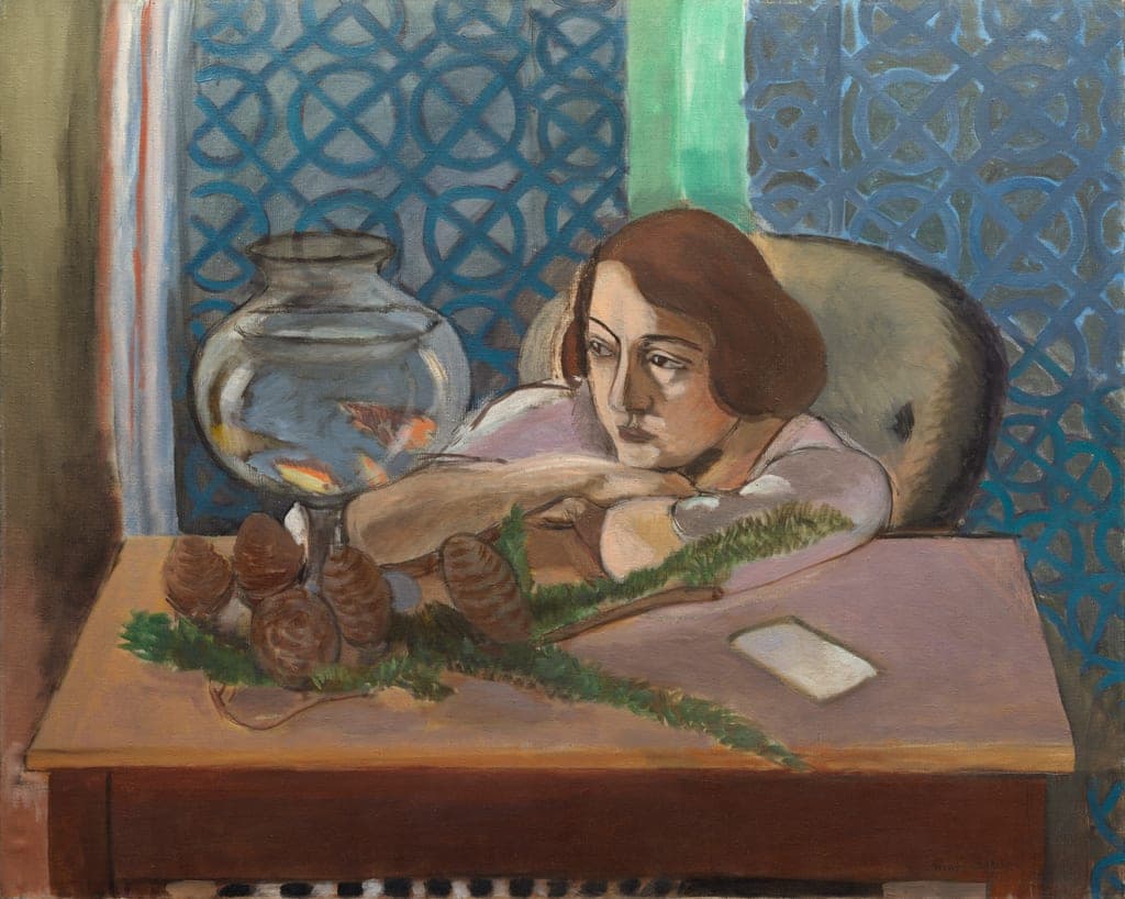 Woman before an Aquarium by Henri Matisse
French, 1869–1954 — fine art print