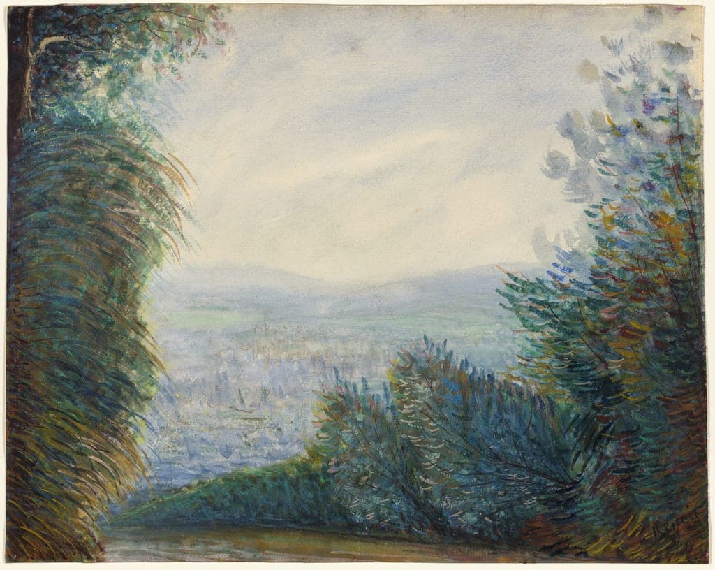 The Auvers Valley on the Oise River by Attributed to Pierre Auguste Renoir (French, 1841–1919)
or Hyacinthe Eugène Meunier (Eugène Murer; French, 1841–1906) — fine art print