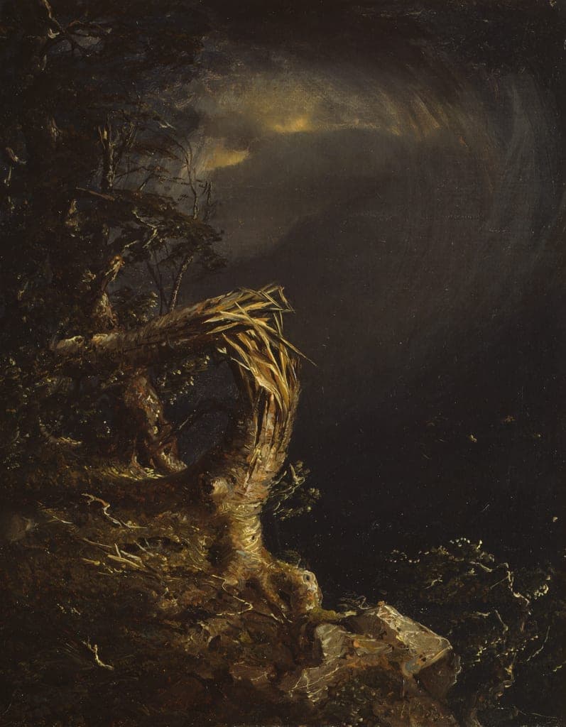 Blasted Tree by Jasper Francis Cropsey (American, 1823–1900) — fine art print