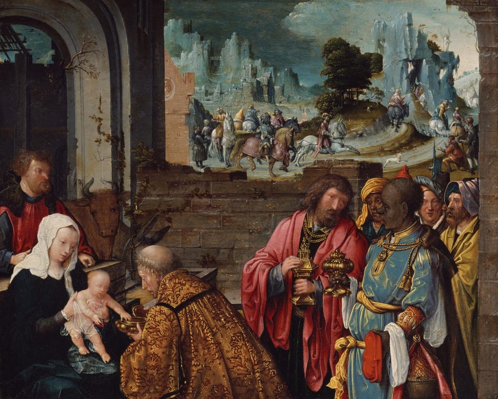 The Adoration of the Magi by Workshop of Cornelis Engebrechtsz. (Netherlandish, 1463-1527) — fine art print