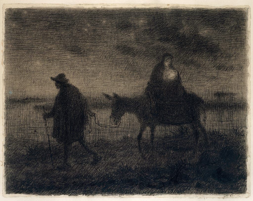 The Flight Into Egypt by Jean François Millet
French, 1814-1875 — fine art print