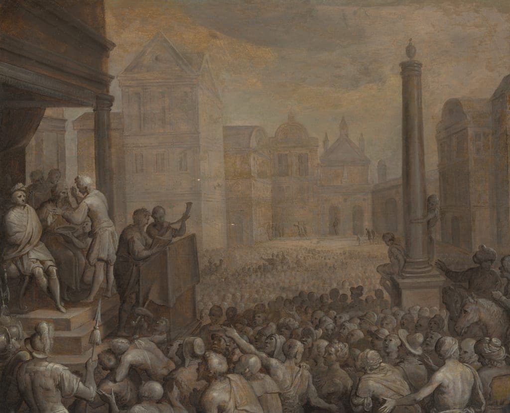 The Judgement of Zaleucus by Otto van Veen (Flemish, 1556–1629) — fine art print