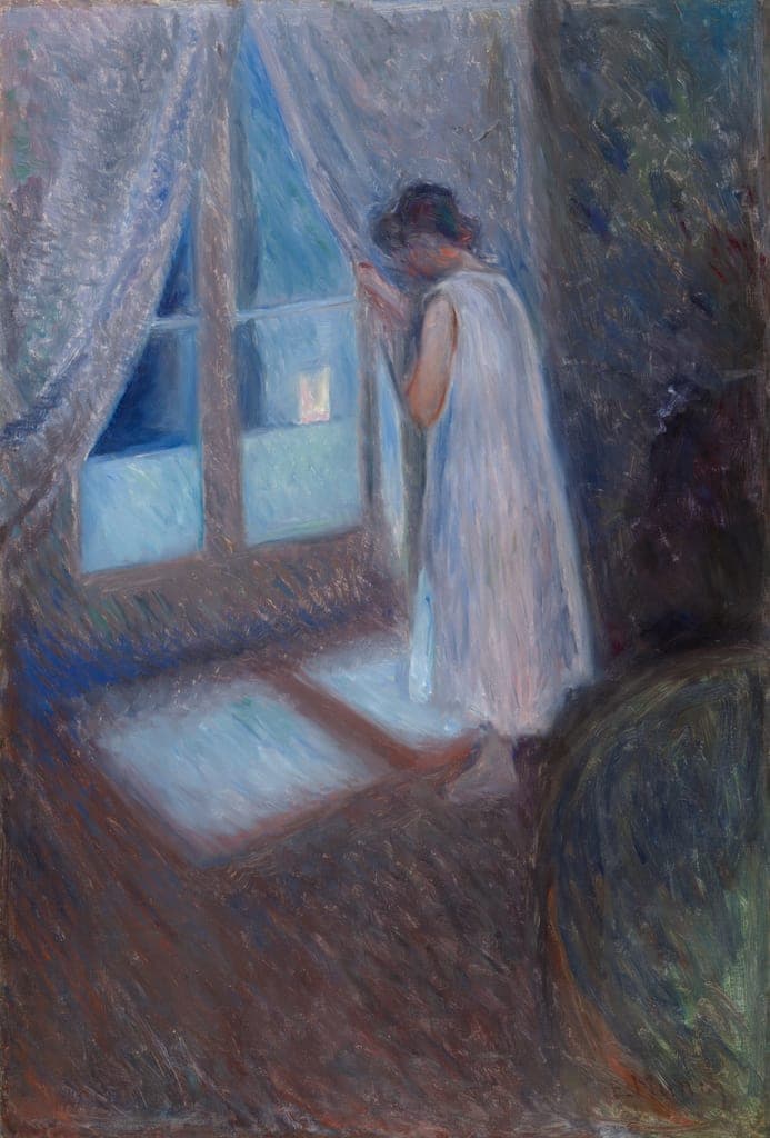 The Girl by the Window by Edvard Munch (Norwegian, 1863–1944) — fine art print