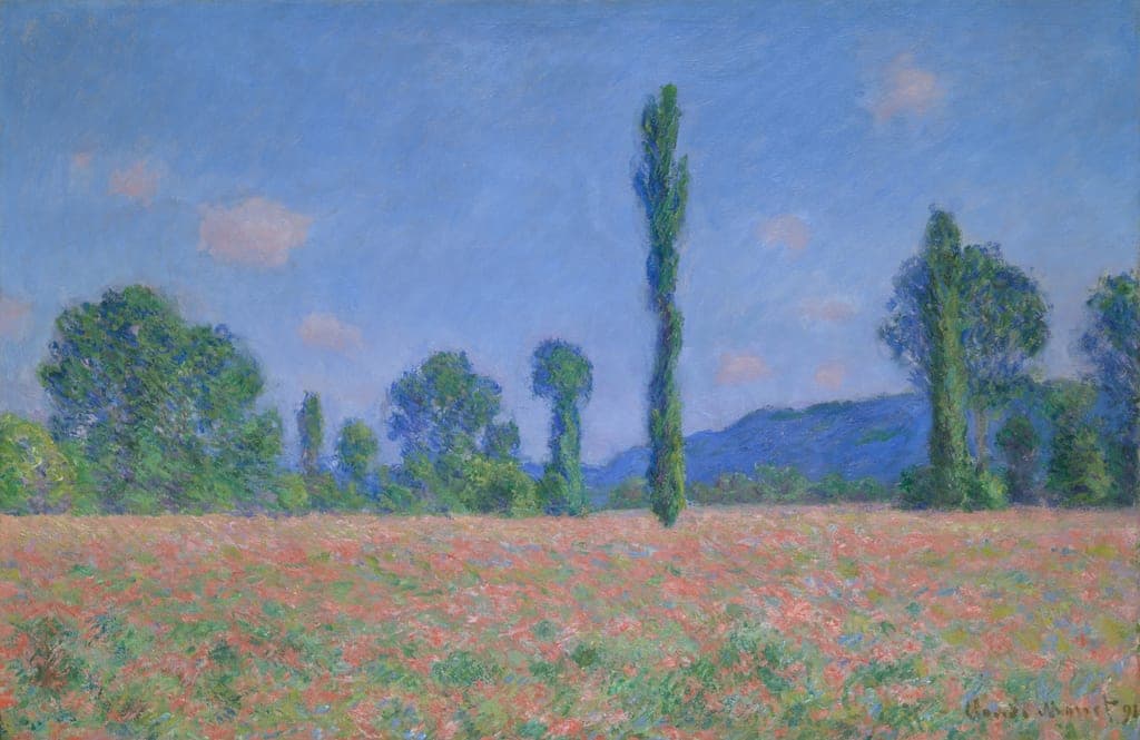 Poppy Field (Giverny) by Claude Monet (French, 1840–1926) — fine art print
