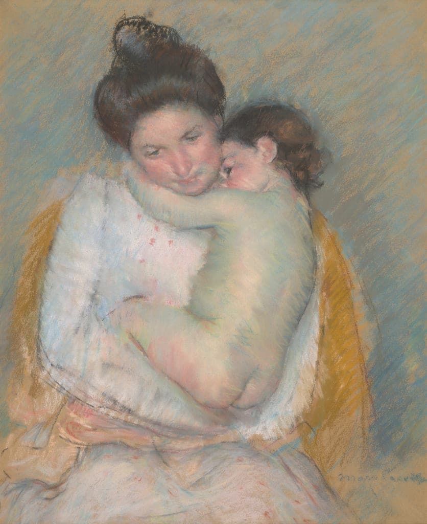 Sleepy Nicolle by Mary Cassatt
American, 1844-1926 — fine art print