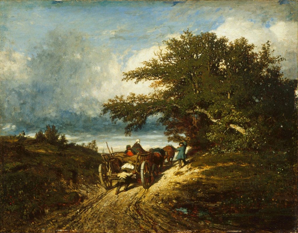 On the Road by Jules Dupré (French, 1811–1889) — fine art print