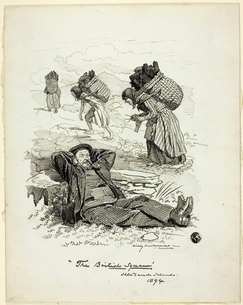 The British Squaw, Shetland Islands by Linley Sambourne
English, 1845-1910 — fine art print