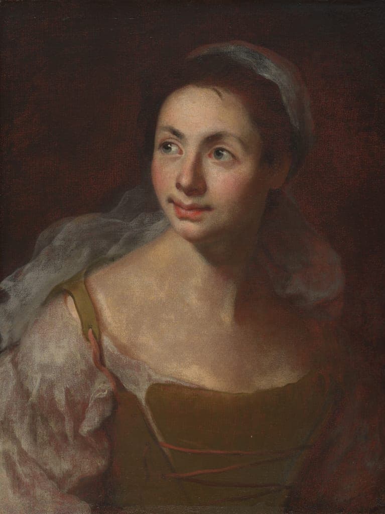 Portrait of a Girl by Attributed to Francesco Solimena (Italian, 1657–1747) — fine art print